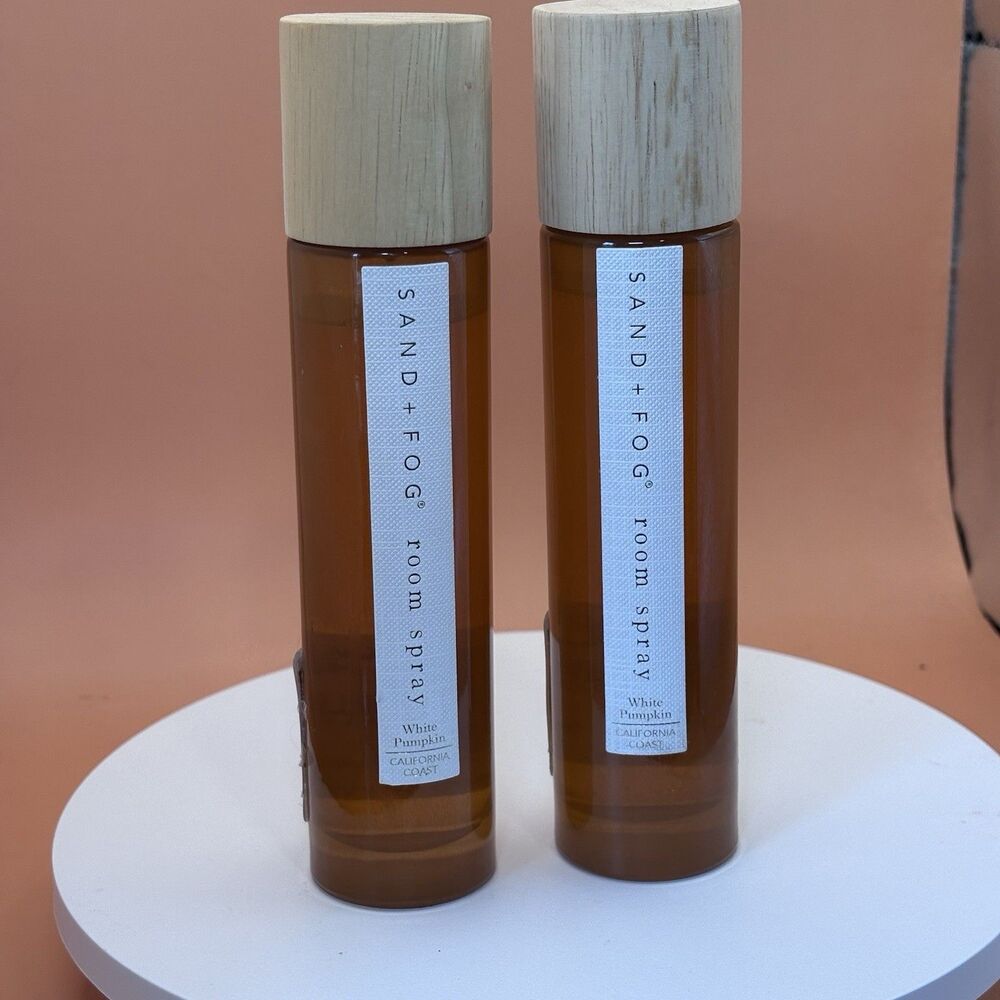 Sand + Fog California Coast Room Spray Lot of 2 White Pumpkin Discontinued/Rare